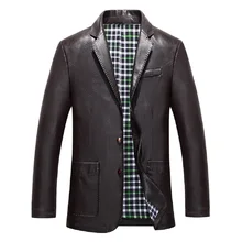 KUYO мужские S ePacket осенние кожаные куртки мужские кожаные куртки пальто мужской костюм из искусственной кожи воротник повседневное пальто