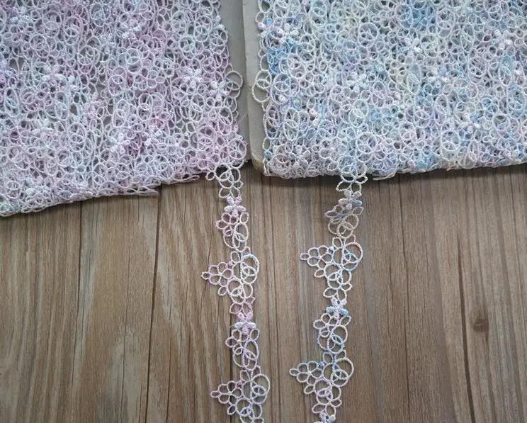 

5 Yards High Quality Chinese Style Embroidery Lace Fabric National Trend Water Soluble Flower Lace Trim 2.5cm Width Wholesale