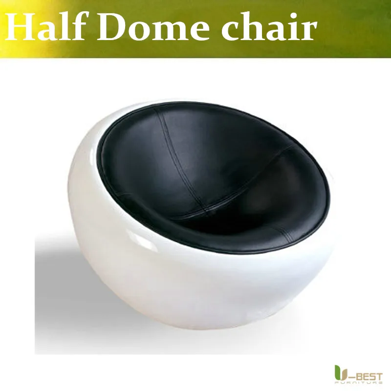 U BEST Replica Eero Aarnio Half Dome Chair with fibreglass and high quality PU leather 