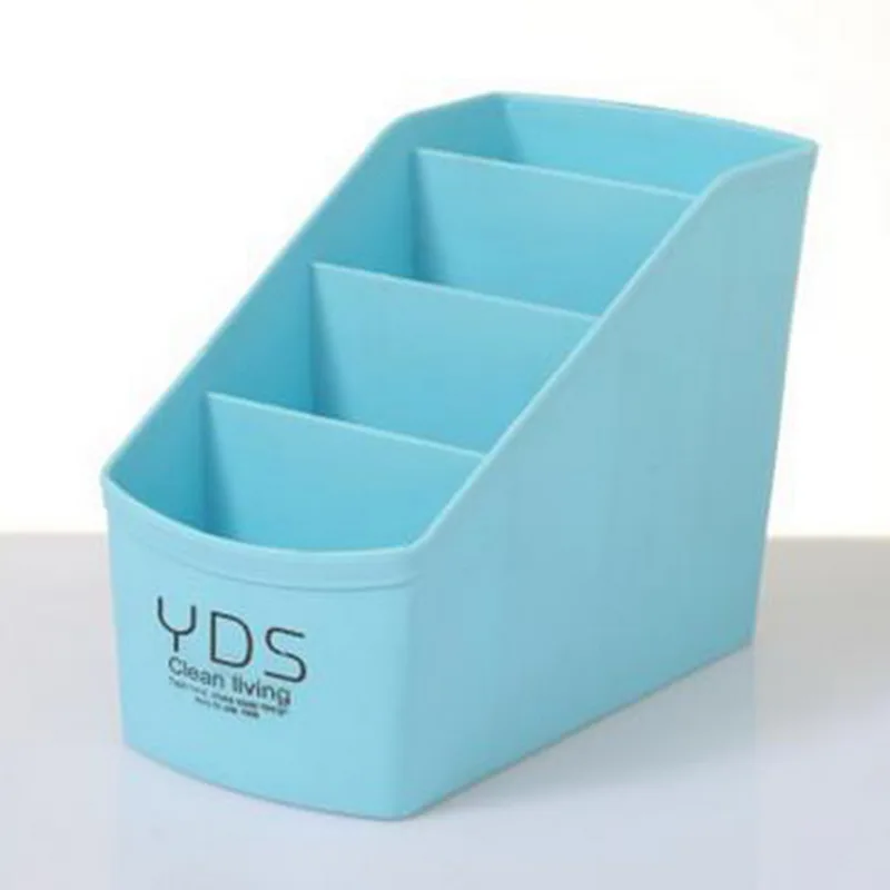 LASPERAL 5 сетки гардеробные принадлежности, коробки для хранения Корзина Организатор Для женщин Для мужчин носки для хранения нижнего белья, бюстгальтеров коробка Пластик контейнер-Органайзер - Цвет: style D blue 4grid