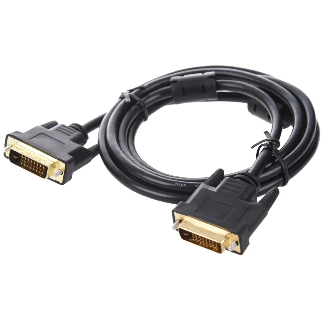 HFES Давид ММ6 кабель для монитора DVI-I Dual Link 2x DVI-I выпуклый 1,8 м черный