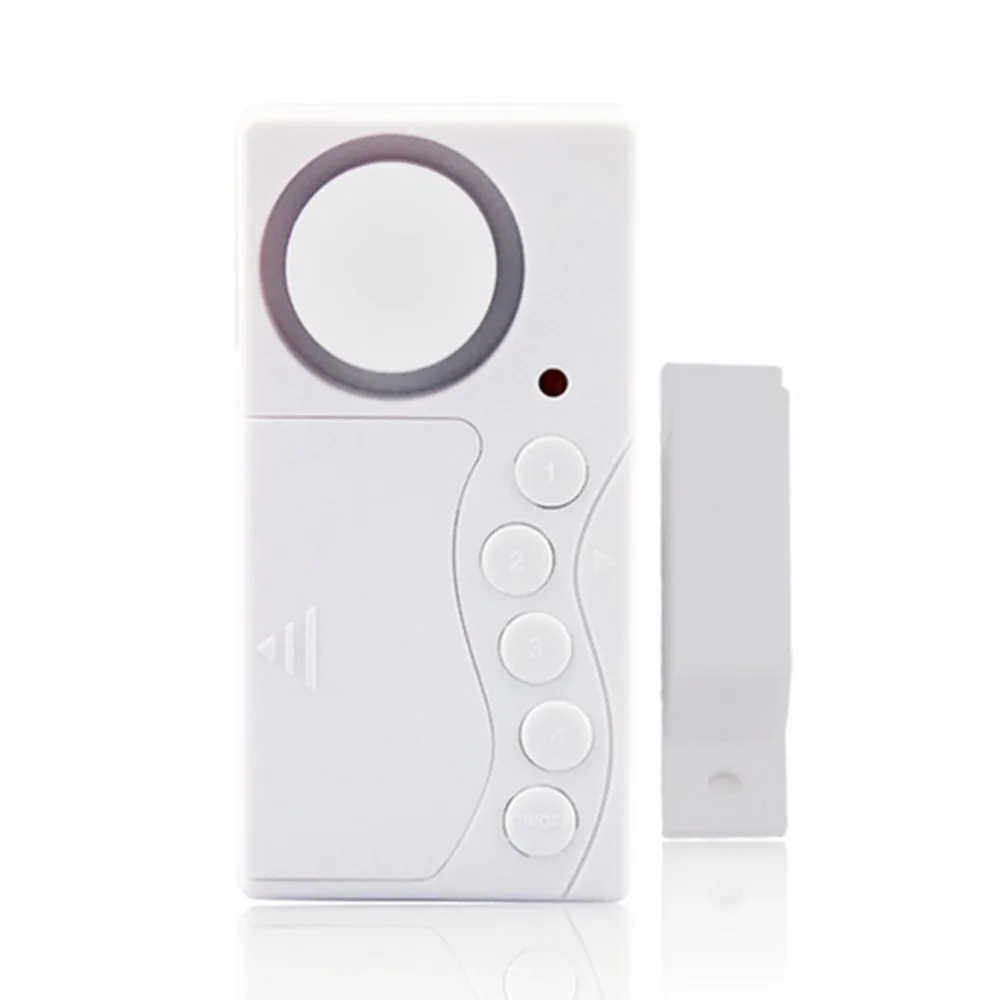 

4-in-1 Simple Magnetic Door Sensor Detector 108dB High Volume Window Monitor Home Security Sensor Alarm KS-SF19UP