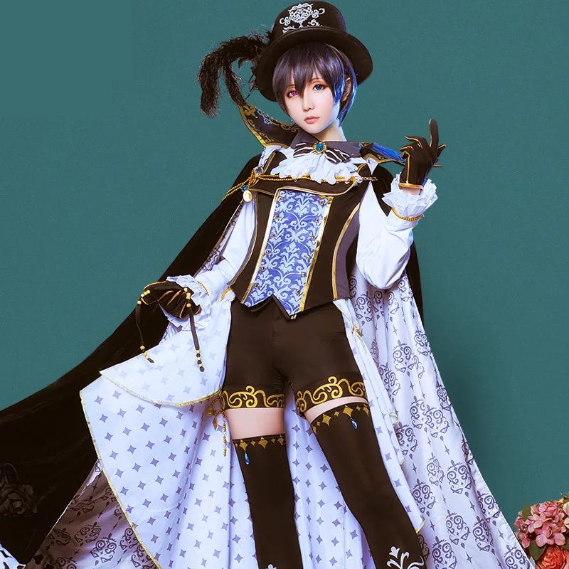 

New Anime Kuroshitsuji Black Butler Cosplay Costumes Ciel Phantomhive Women Men Role Playing Dress Masquerade Party Full dress