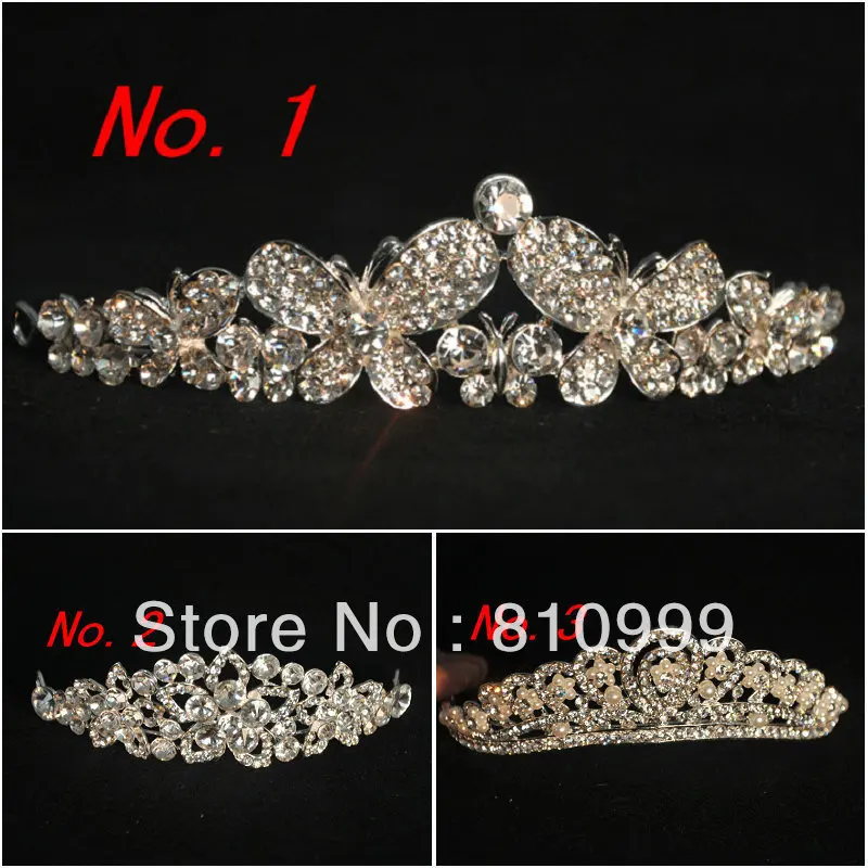 WT010 Cheap Rinestone Plastic Girls Tiarastiara veiltiara