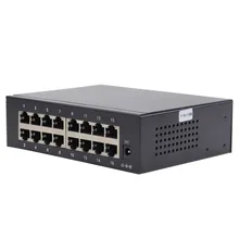 16 портовый гигабитный коммутатор 1000 м полнодуплексный гигабитный Ethernet коммутатор 16 портовый металлический чехол для офисной компании школьная промышленность