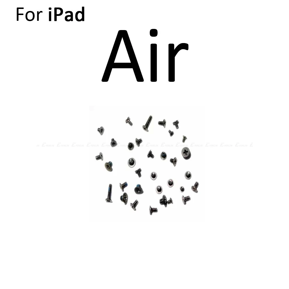 Качественные болты для iPad 4 5 Air 6 Air 2 Mini 1 2 3 полный комплект винтов с задней дверью ЖК-дисплей Нижняя док-станция винт - Цвет: For ipad Air