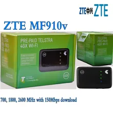 ZTE MF910v LTE 4G WiFi pocket router unlocked plus 2pcs 4g antenna