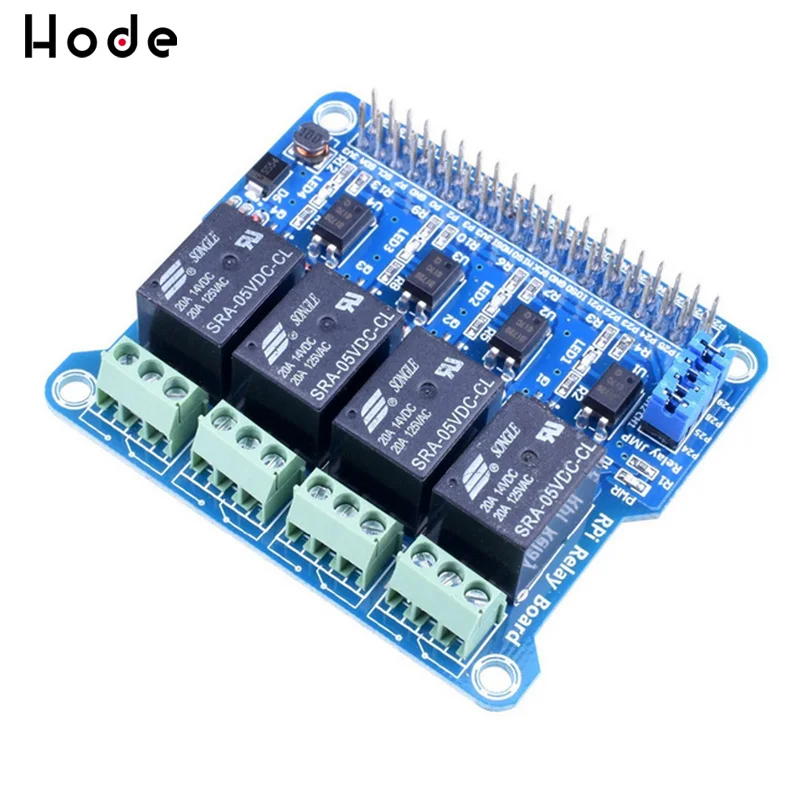 

4-Channel raspberry pi relay Shield Module extension board for Raspberry Pi A+/B+/2 B/3B