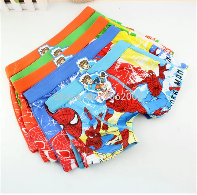 36pcs 2015 boys spiderman underwear briefs cartoon cotton spider man