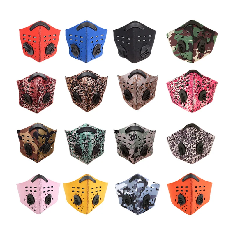 Anti-Pollution Bike Bicycle Cycling Motorcycle Motorcross Racing Mask Face Cover Outdoor Sports Mouth-Muffle Dustproof Filter