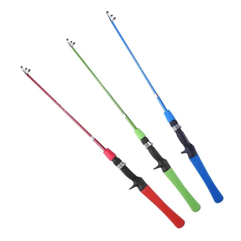 1 مجموعة الأطفال البسيطة الصب قصبة الصيد بكرة كامل كيت خيط صنارة الصيد معالجة مربع تلسكوبي الصيد رود بكرة كومبو يشبع عدة