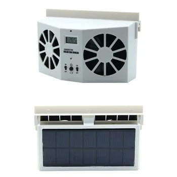 

Mini Car Air Conditioner Cool Fan Solar Powered Car Window Air Vent Ventilator