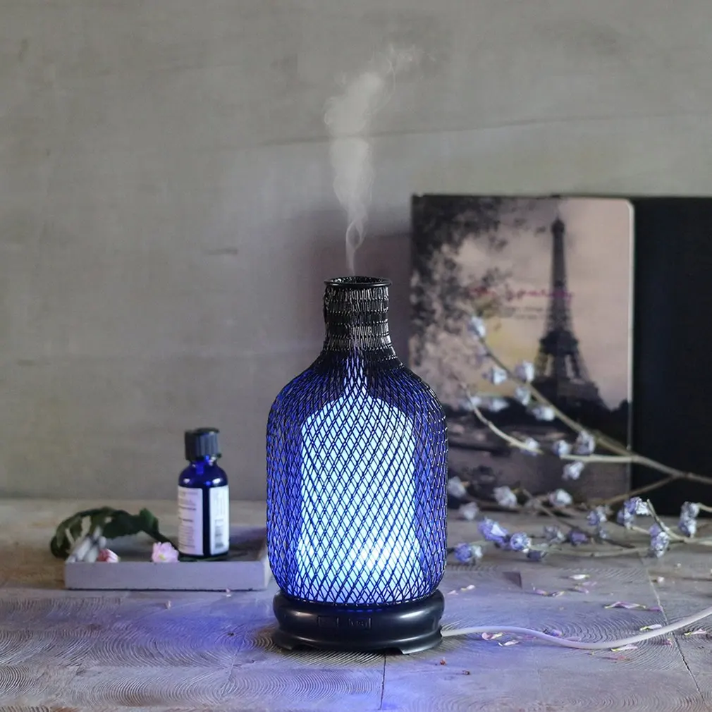 

LED Aroma Diffuser Mist Control Air Humidifier Aromatherapy Atomizers Humidification For Home Office Iron Dropshipping 2018 New