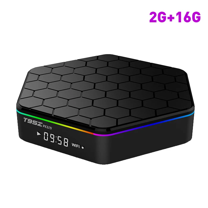 T95Z плюс Android 7,1 tv box Smart Box Amlogic S912 Octa Core 4 K x 2 K H.265 декодирования 2,4G+ 5G двухдиапазонный Wi-Fi Media Player BT - Цвет: 2G 16G