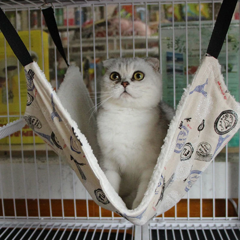 New Hot 6 Patterns Cute Pet Polyester Rat Rabbit Chinchilla/Cat Cage Hammock Small Dog Puppy Bed Cover Bag Blankets #86721 |