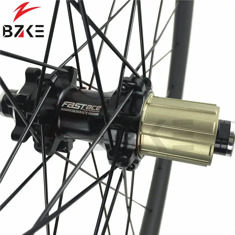 BZKE 29 Углеродные колеса mtb 29er клинчер углеродный обод с fastace DA206 ступицы дюймовые