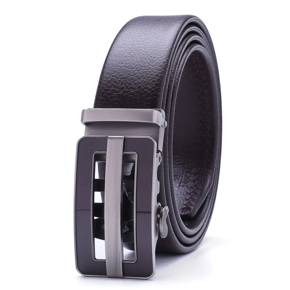 2018 hot designer formal belt for men high quality luxury fiber leather ...