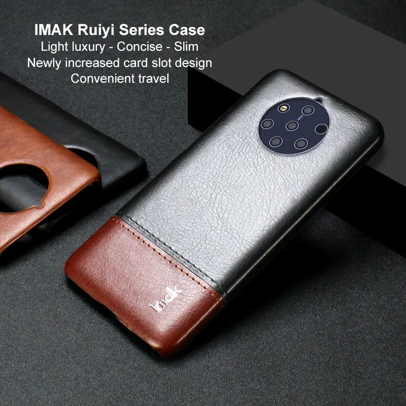 IMAK Ruiyi серия Роскошная кожа из искусственной кожи чехол для Nokia 9 PureView Жесткий PC