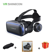 Shinecon Casque VR Box Virtual Reality Glasses 3 D 3d Goggles Headset Helmet For Smartphone Smart Phone Google Cardboard Stereo