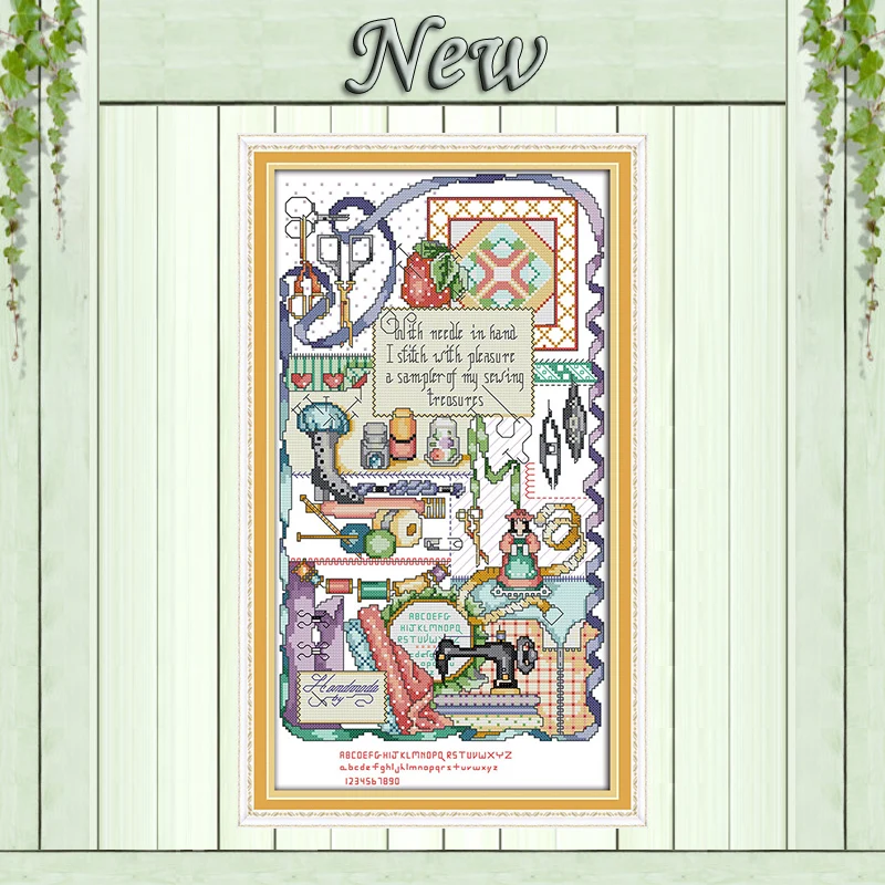 

Sewing machine diy painting cartoon Counted Printed on canvas DMC 11CT 14CT Chinese Cross Stitch kits Needlework Sets embroidery