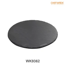 Круглая базальтовая тарелка, Натуральный черный сланец, каменные блюда, твердые квадратные сыры, суши, стейк, барбекю