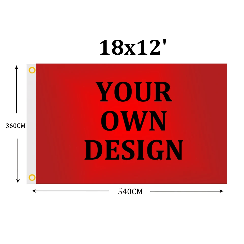 

Custom flag 18x12FT Polyester Customization flag Banners