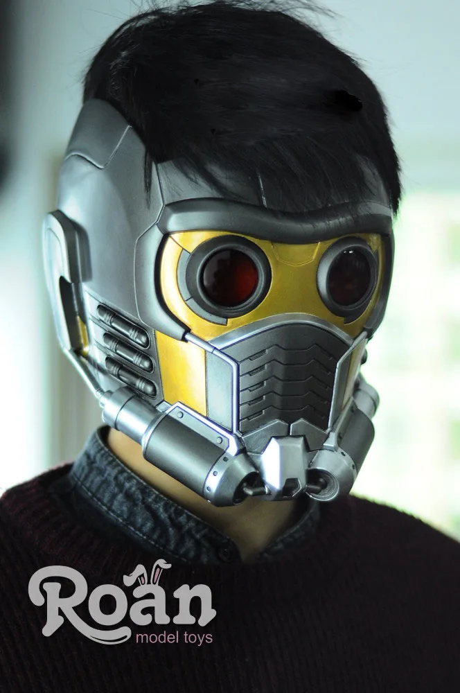 

ROAN 1/1 Cosplay Galactic Guard Star Lord Helmet for Fans Holiday Gift