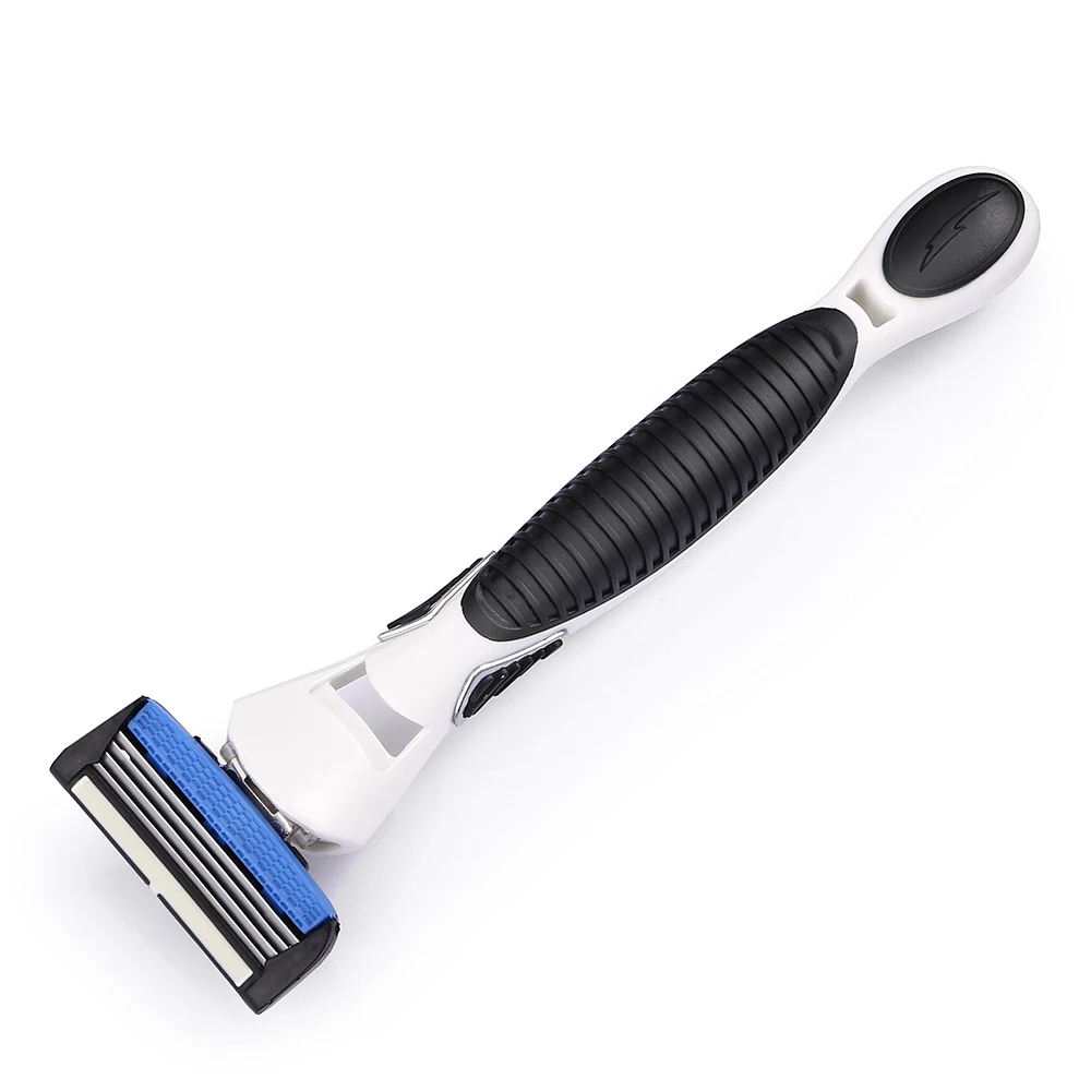 5 طبقة شفرة الحلاقة المتاح دليل ماكينة حلاقة الحلاقة إزالة الشعر الحلاق Men 'S الوجه الحلاقة ماكينة حلاقة مع 12 استبدال رئيس