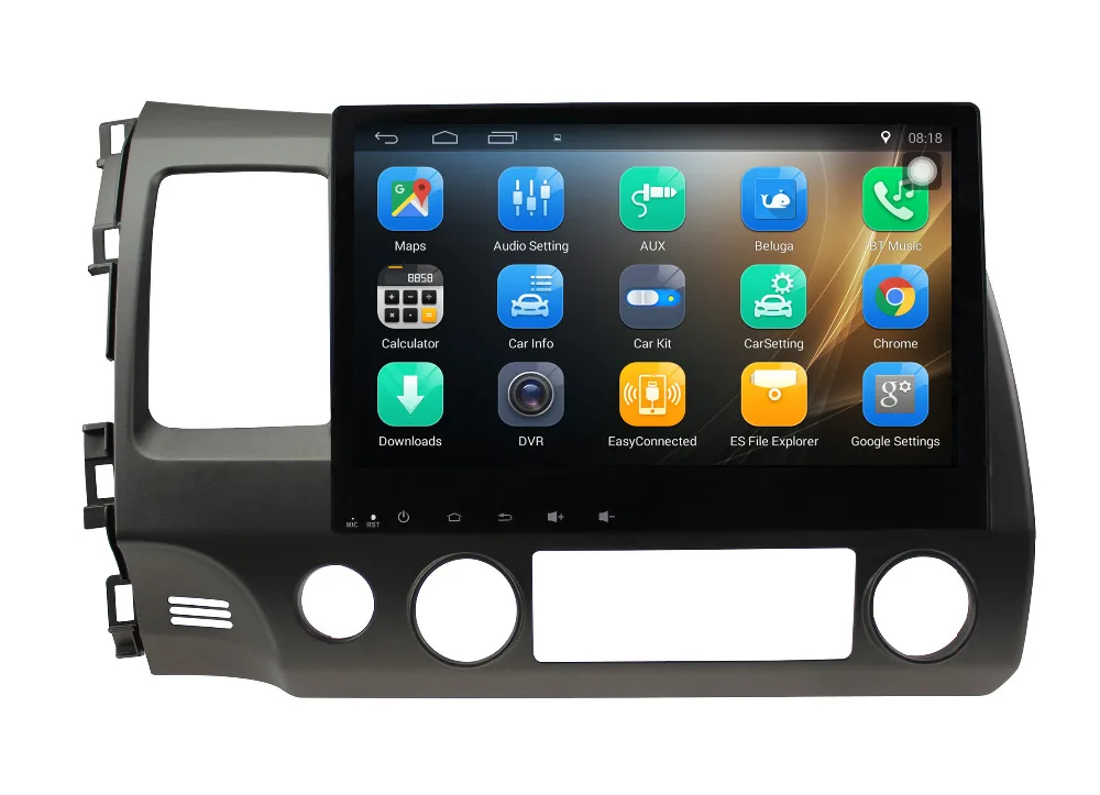 Perfect Nedehe 2G RAM+16G ROM android 8.1 car dvd for honda civic 2006-2011 car radio gps navigation support mirror link steering wheel 1