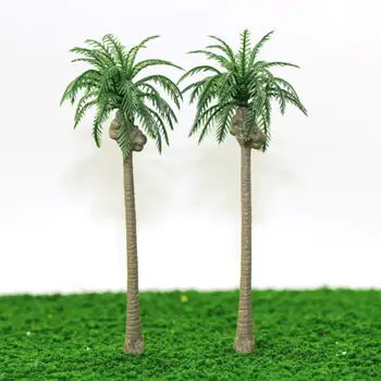 20pcs Model Coconut Trees Palm Model Layout Train N HO Scale 1:60-1:200NEW YS04