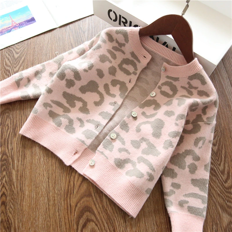 baby leopard cardigan