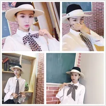 Летние длинные женские слипоны из шифона, маленькие жемчужные аксессуары, коммерческий галстук для шеи, офисный женский галстук-бабочка, передний воротник, Gravata