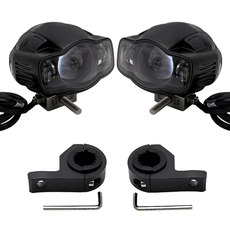 Nordson Universal Motorcycle Fog light 22-40mm IP65 LED Headlight lamp With USB Charger Motorcycle Accessories