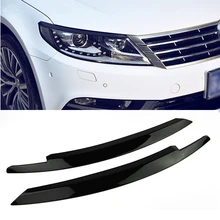 Для Фольксваген PASSAT CC 2013 2016 2018 2017 автомобилей спереди головной свет лампы брови планки Противотуманные фары Ободок 2 шт. стайлинга автомобилей
