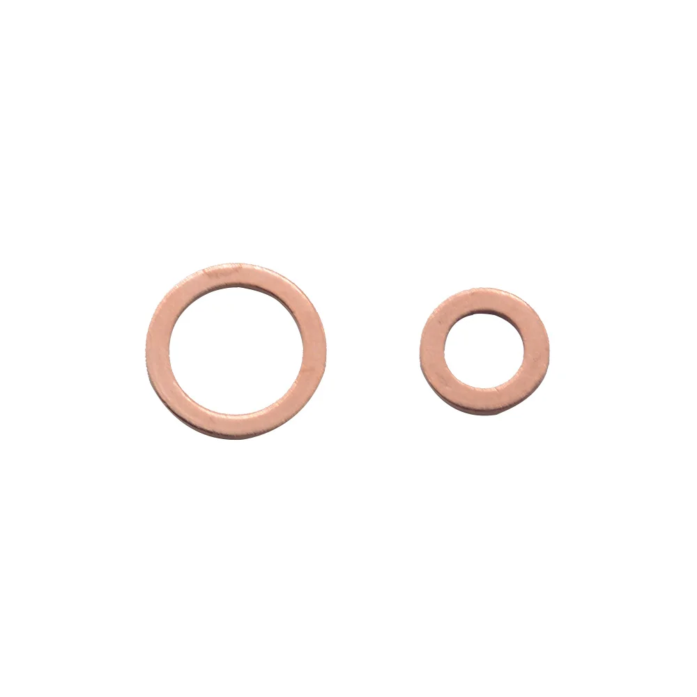Copper Flat Washers 10x14x1mm Pack of 10 #3
