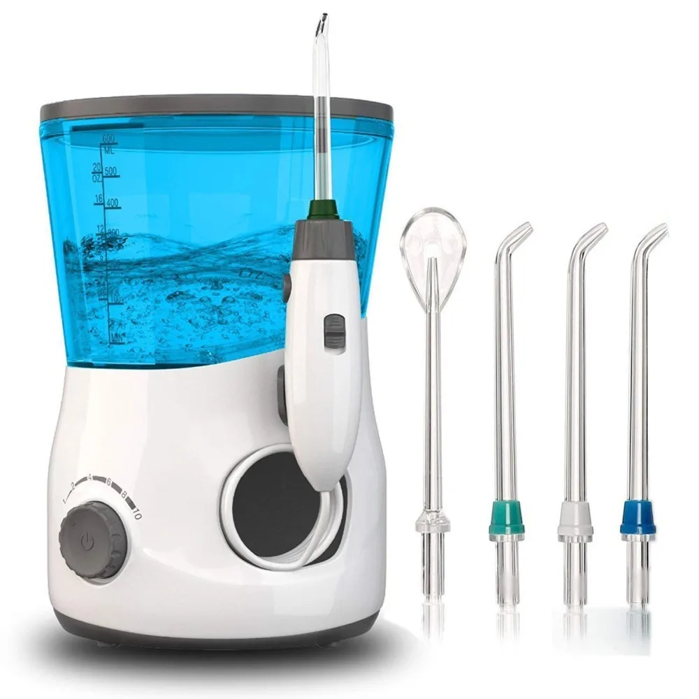 Dental Water Flosser with 3 Interchangeable Nozzles for Deep Cleaning Between Teeth Gumline Braces and Bridges