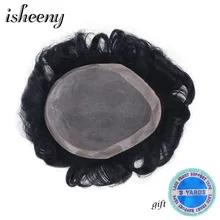 Isheeny 100% Remy Human Hair Mens Toupee Mono Toupee Natural Hairline Lace Thin PU Replacement System Toupees Men Hair Wigs Isheeny 100% Remy Human Hair Mens Toupee Mono Toupee Natural Hairline Lace Thin PU Replacement System Toupees Men Hair Wigs