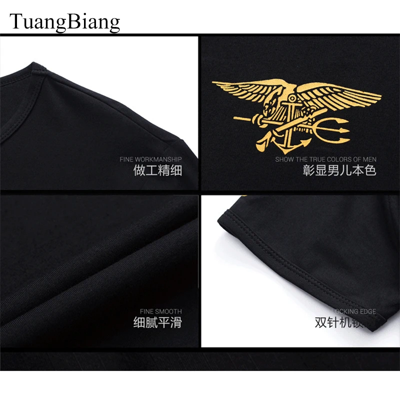 TuangBiang hombres ejército verde militar T camisa imprimir escorpión de algodón de manga corta O Camiseta de cuello de verano 2018 camisetas hombre Tops