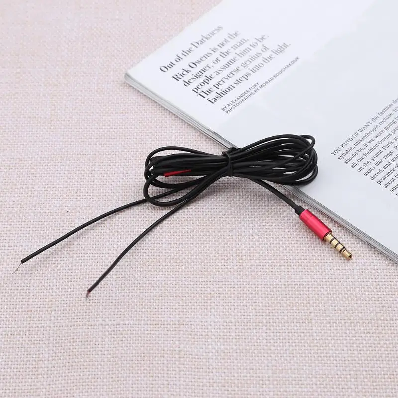 1,25 м 3,5 мм для наушников аудио кабель для ремонта DIY замена кабелей 4-полюсный автоматический провод шнур линия Аксессуары для наушников
