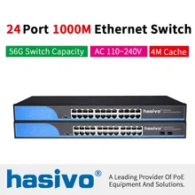 24 порта RJ45 сетевой коммутатор Ethernet 10/100/1000 Мбит/с Ethernet коммутатор гигабитный коммутатор для ip-камеры