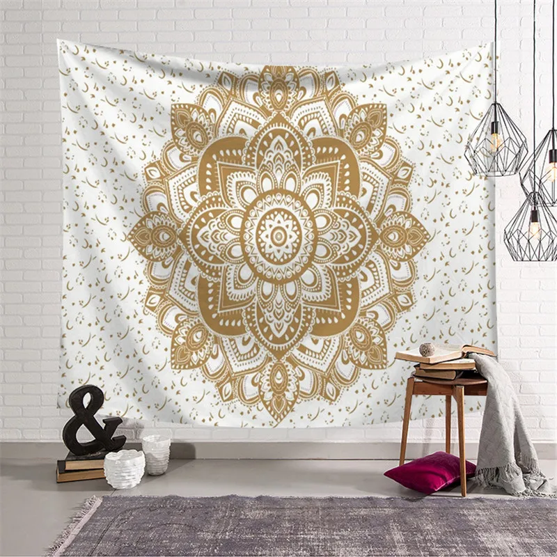 150*200cm Indian Mandala Tapestry Yoga Mat Bedspread Hippie Home Decor Wall Hanging Bohemia Beach Towel large Tapestry