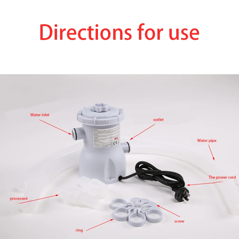 

220V Electric Swimming Pool Filter Pump white 300gal Swimming Pool Circulating Pump EU swimming pool water pump