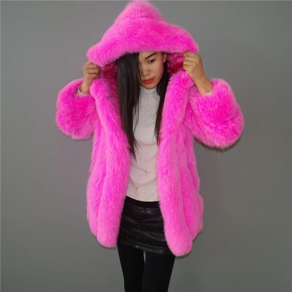 long hot pink coat