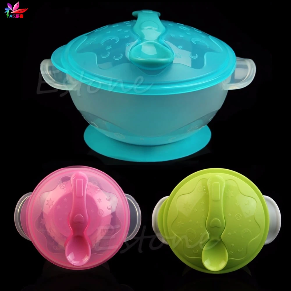 

Infants Feeding Bowl Slip-resistant Wall Suction Child Tableware Baby Kids Sucker Dishes Gravity Bowl-TwZ