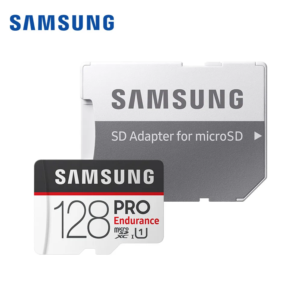 Карта памяти Samsung 100 МБ/с. с управляемым компьютером дисплеем, система видеонаблюдения, SD card 64 ГБ 32 ГБ 128 ГБ Class10 U1 4 k HD, бстросокростной-аналого-цифровой преобразователь для карт Micro TF - Емкость: 128GB