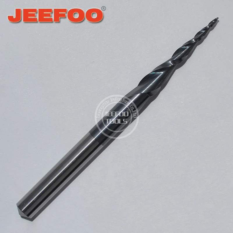 

R0.5*30H*6D*75L*2F Carbide Endmill Taper Bits With Two Flute end mill