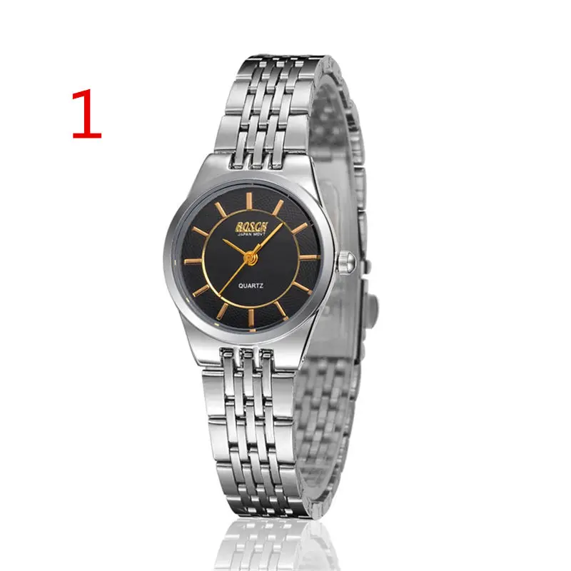 

Men's watch men's watch black surface steel belt waterproof female watch student Han mechanical watch