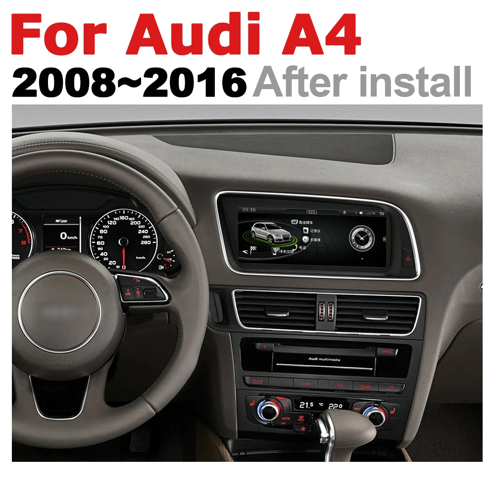 Perfect Car Audio Android 7.0 up GPS Navigation For Audi A4 8K 2008~2016 MMI WiFi 3G 4G Multimedia player Bluetooth 1080P 1