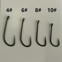 20 шт. мудрый снасти Без Бородки матовый черный с тефлоновым покрытием Карп рыболовные крючки, крючки, бронзовых морских рыболовных крючков, D-Крючки для снаряжения для рыбалка на Карпов