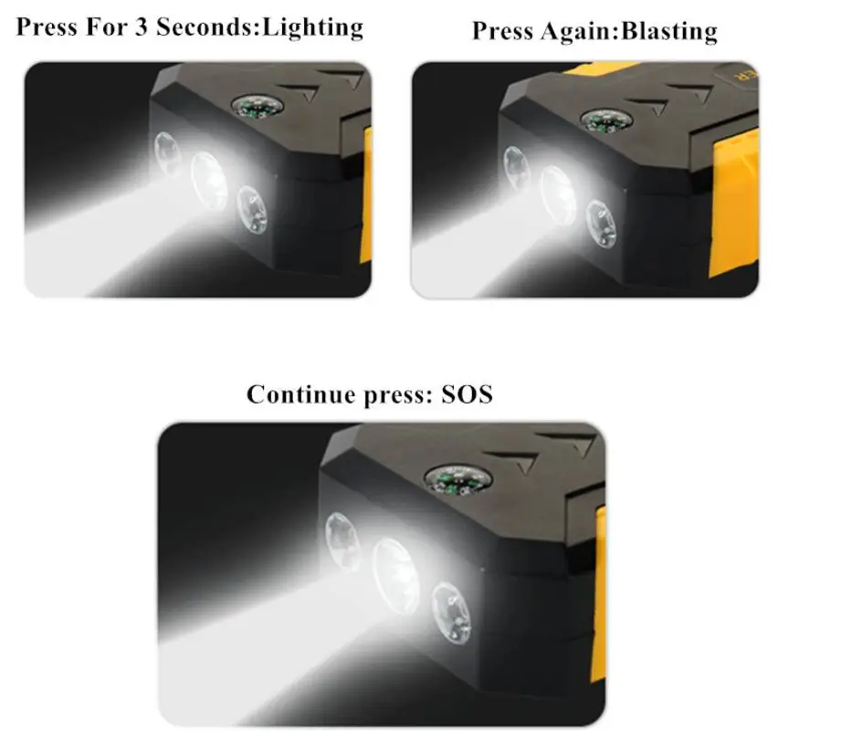 Portable Car Jump Starter Power Bank For 12V Cars Starting Device USB Lighting Car Battery Emergency Starting Digitals Vehicle